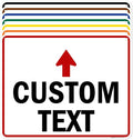 Custom Arrow, Custom Directional Sign, Up Arrow, 24x30 Inches, 55 mil thick by MySignCenter