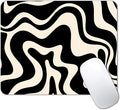 IMAYONDIA Black and White Mouse Pad, Liquid Swirl Retro Mouse Pad, Abstract by IMAYONDIA