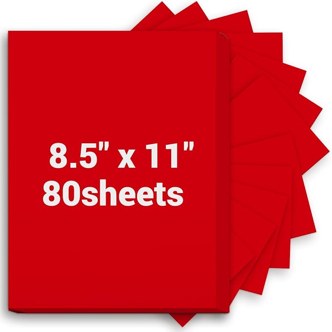 Cardstock Paper, 80 Sheets Christmas Card Stock, 200GSM Thick Printer Paper by Glyanlee