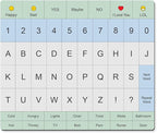 Communication Board For Adults- Non-Slip, Portable Letter Chart for Non-Verbal by CROSSROADSHOMEDECOR
