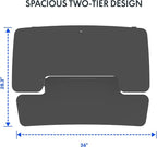 FLEXISPOT 36" Wide Sit to Stand Desk Converter Height Adjustable Tabletop - Image 3