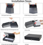 URbantin 6 Pack Foldable Plastic Box Files A4 - Image 6