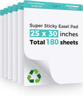 FAHKNS Sticky Easel Pad，Large 25x30 Inch Self-Adhesive Teacher'S Flip Chart by FAHKNS