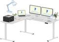 FLEXISPOT L Shaped Standing Desk, 71 x 63 Inch Electric Height Adjustable by FlexiSpot