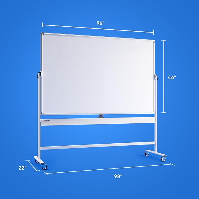 Rolling Dry Erase Board 96 x 46 - Image 9