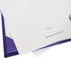GraduationMall 8.5"x11" Smooth Padded Diploma Cover Certificate Holder Purple - Image 5