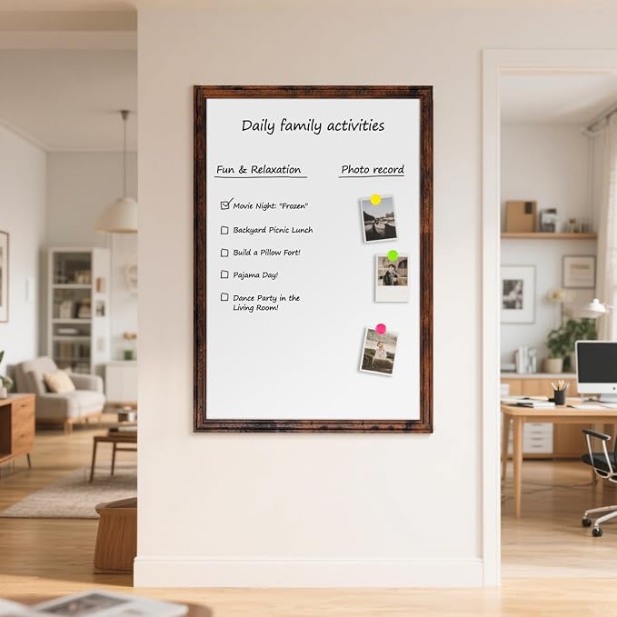 Large White Board for Wall, Hanging Writing Board for Home Office School - Image 7