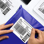 POLYSELLS Self Adhesive 3-1/3'' x 4'' Address Shipping Labels, 6UP White - Image 5
