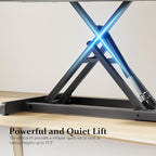 JYLH JOYSEEKER 42 inch Standing Desk Converter, Height Adjustable Desktop - Image 4