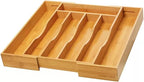 oridom Expandable Bamboo Kitchen Drawer Organizer - Image 9
