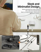 6 Pack Sinjimoru Magnetic Cable Clips, Compact Size Cord Organizer & Cable - Image 5