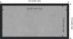 Amanti Art Black Framed Magnetic Board 13x25 Small Vision Board - Image 4