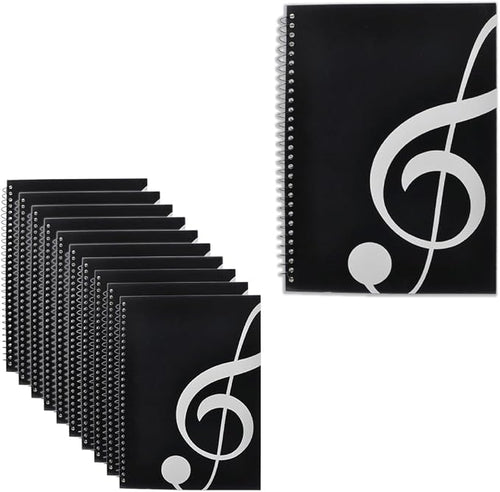 10 Pcs Music Notebook, Music Staff Notebook, 50 Sheets/100 Pages Blank Sheet by Unknown