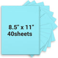 Cardstock 8.5 x 11, Thick Printer Paper 75 lb/200 gsm, 40 Sheets Card Stock Blue by Glyanlee
