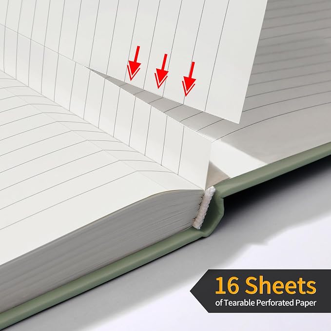 Annecy Lined Journal Notebook, Hardcover Leather Journal - Image 4