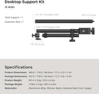 SMALLRIG Camera Desk Mount, Overhead Camera Arm Stand - Image 9