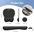 TECKNET Gel Mouse Pad Set with Wrist Rest and Keyboard Wrist Rest, Ergonomic - Image 7