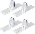 4 Pack T Shaped Office Desk Partition Clamp, Aluminum Sneeze Guard Bracket by MOUNTAIN_ARK
