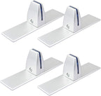 4 Pack T Shaped Office Desk Partition Clamp, Aluminum Sneeze Guard Bracket by MOUNTAIN_ARK