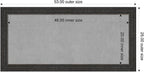 Amanti Art Black Framed Magnetic Board 25x53 Oversize Vision Board - Image 2