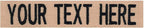 Custom Uniform Name Tapes Solid Colors. Coyote Tan Webbing, 3.5 Inch Hook by NORTHERNSAFARI