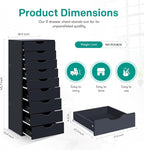 Naomi Home Bianca 9-Drawer Craft & Office Storage Cabinet, Ample Space in - Image 2