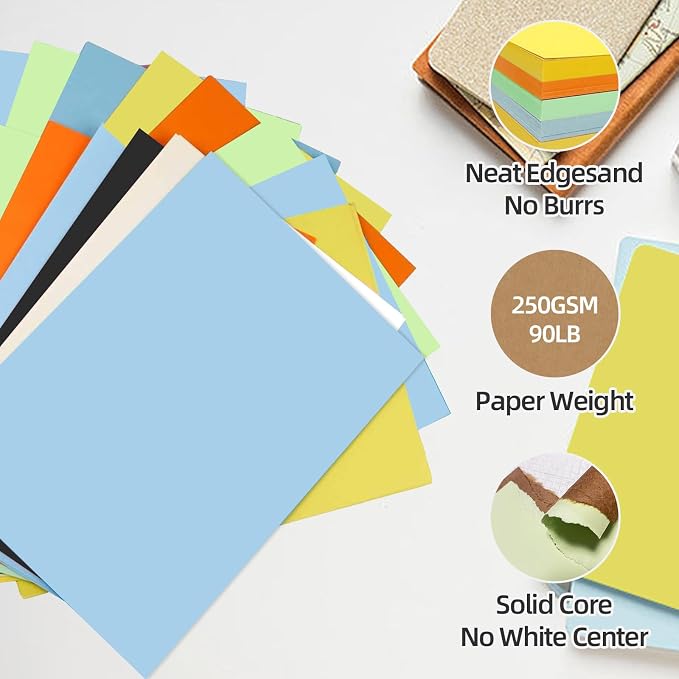 30 Sheets Purple Cardstock 8.5'' x 11'', 250gsm/90lb Heavyweight Cover - Image 3