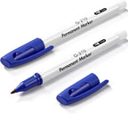 Janlaugh 2 Pcs Freezer Permanent Markers Waterproof Fast Drying Labels 1.0mm by Janlaugh