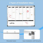 Large Weekly Dry Erase Board, Weekly Planner whiteboard - Image 4