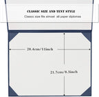 Diploma Cover 8.5” x11” Diploma Holder of Graduation Leatherette Padded - Image 3