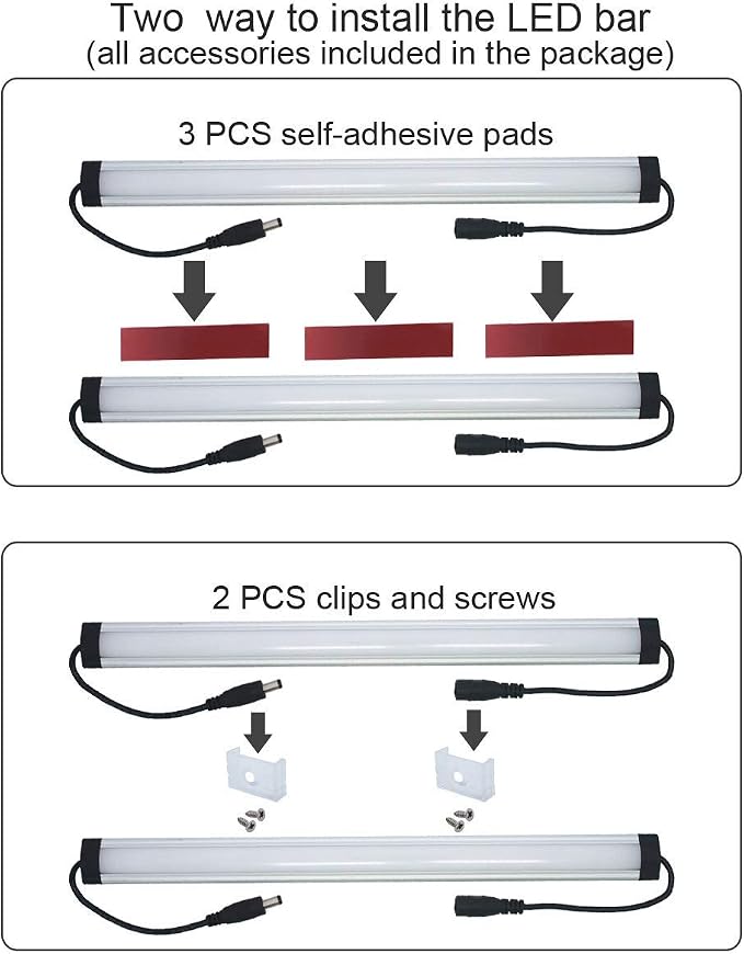 Litever Kitchen Under Cabinet LED Lighting Kit Plug-in, Super Bright, Daylight - Image 5