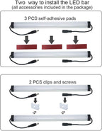 Litever Kitchen Under Cabinet LED Lighting Kit Plug-in, Super Bright, Daylight - Image 5