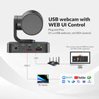 4K Conference Room Camera System, AI Auto-Tracking PTZ Camera 15x Zoom - Image 7