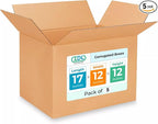 Medium Shipping & Moving Boxes 17 x 12 x 12 inches by IDLPackaging
