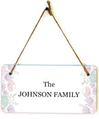 Signs ByLITA Spring Pastel Florals Personalized Hanging Wall or Door Sign | - Image 9