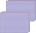 JINMIKEJI Purple Ruled Index Cards 5x7 Inch by JINMIKEJI