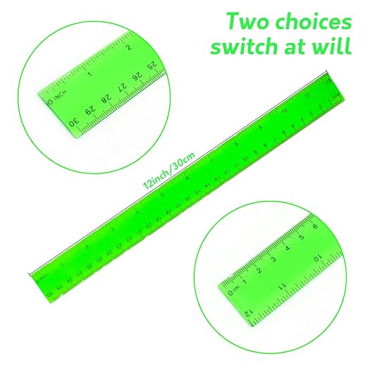 Color Transparent Ruler Plastic Rulers - Image 5