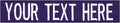 Custom Uniform Name Tapes Solid Colors. Purple Fabric, 5 Inch Hook Fastener by NORTHERNSAFARI