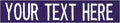 Custom Uniform Name Tapes Solid Colors. Purple Fabric, 4 Inch Sew on by NORTHERNSAFARI
