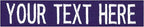 Custom Uniform Name Tapes Solid Colors. Purple Fabric, 4 Inch Sew on by NORTHERNSAFARI