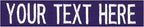 Custom Uniform Name Tapes Solid Colors. Purple Fabric, 3.5 Inch Hook Fastener by NORTHERNSAFARI