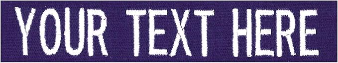 Custom Uniform Name Tapes Solid Colors. Purple Fabric, 3.5 Inch Sew on by NORTHERNSAFARI