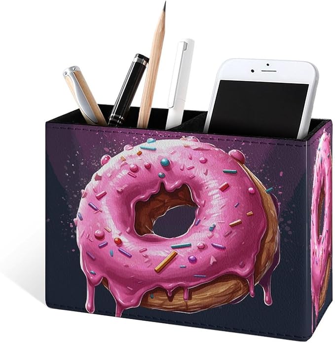 Famame Round Pink Dount Pencil Holder - Image 2