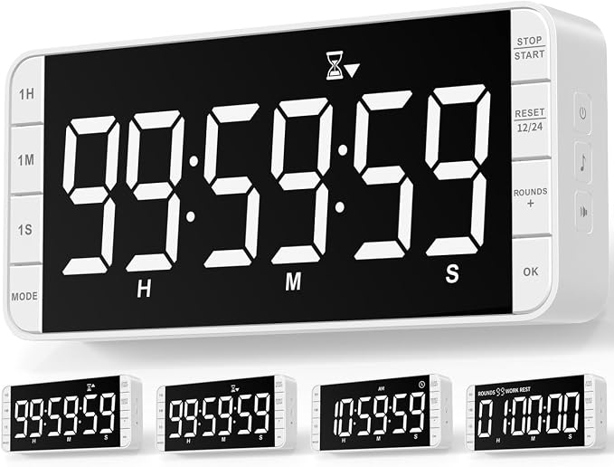 7.8'' Extra Large Rechargeable LED Kitchen Timer by MeesMeek