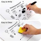Dry Erase Lapboards, HERKKA 25 Pack Double Sided Dry Erase Lap Boards 9 x 12.5 - Image 4
