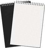 Engrowtic Dot Grid Notebook Top Spiral Notebook A5 Size Bullet Dotted Paper by Engrowtic