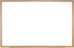Ghent 2 x 3 Porcelain Magnetic Whiteboard, Wood Frame, 1 Marker, 1 Eraser by Ghent