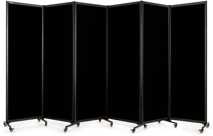 Upgrade Version Room Partition and Divider, Freestanding Rolling Dividers by StrongBird