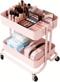 LIWNYRK 2 Tier Rolling Cart by LIWNYRK