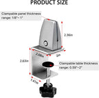 6-Pack Desk Shield Clamp for 2 to 20mm Thick Panel, Adjustable Desk Divider - Image 3
